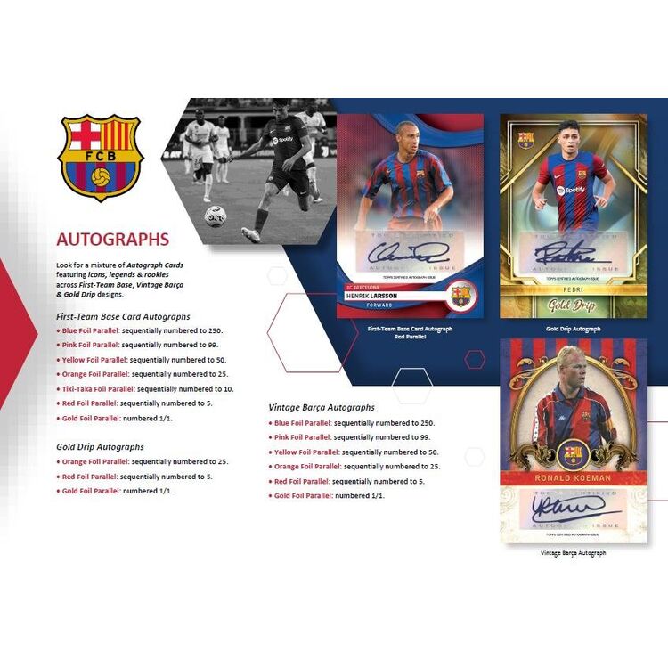 Product Topps 2023-24 Barcelona Official Team Set image