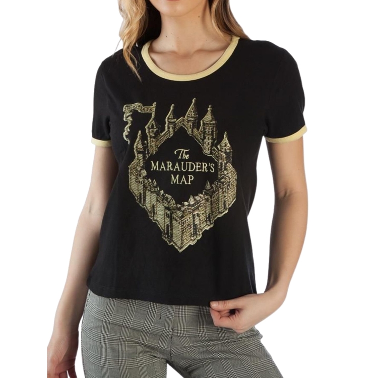 Product Harry Potter Marauders Map Women's Black T-Shirt image