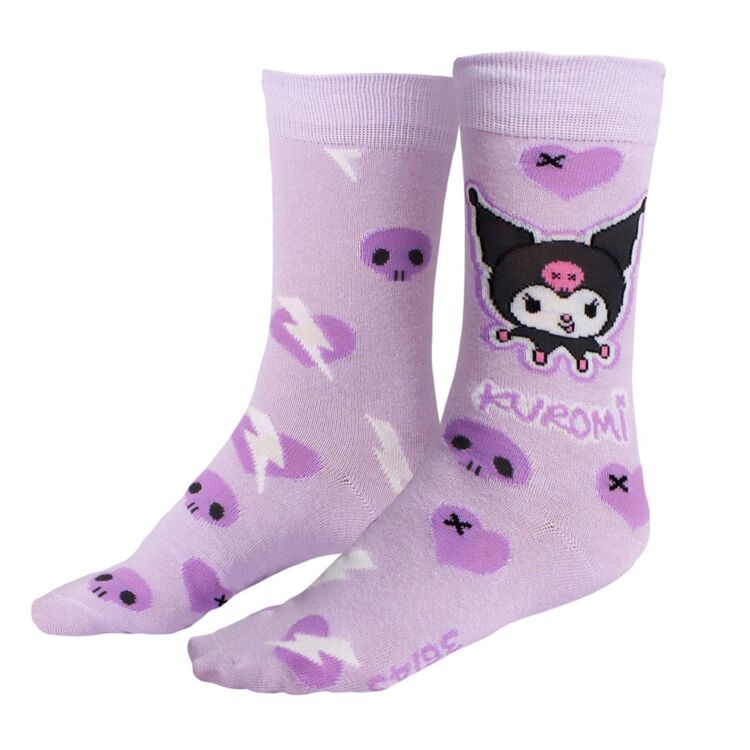 Product Κάλτσες Hello Kitty Kuromi Purple Socks image