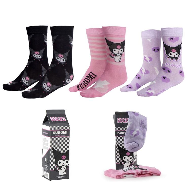 Product Κάλτσες 3 Ζευγάρια Hello Kitty Kuromi 3 Pieces Socks image