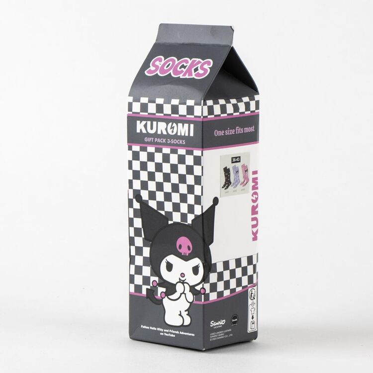 Product Κάλτσες 3 Ζευγάρια Hello Kitty Kuromi 3 Pieces Socks image