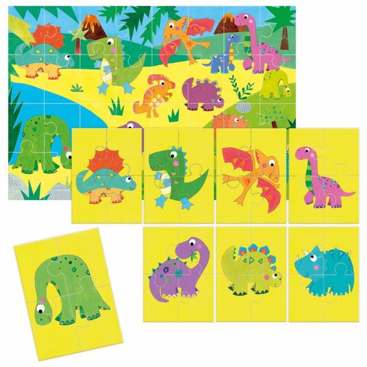 Product Εκπαιδευτικό Παιχνίδι Headu Παζλ 8+1 Δεινόσαυροι  (50.26289) image