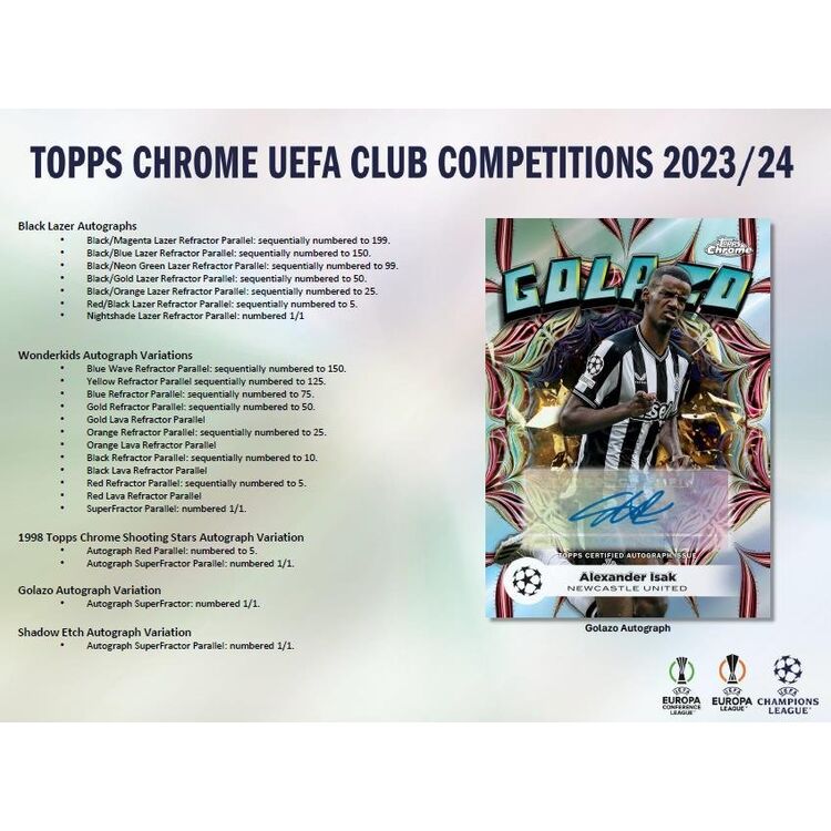 Product 2023-24 UCC Chrome Topps Hobby Box image