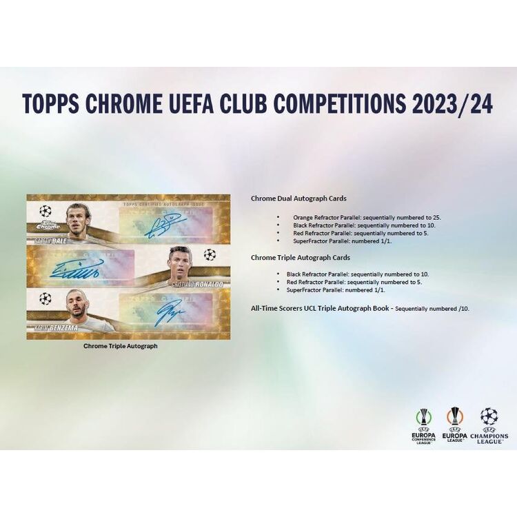 Product 2023-24 UCC Chrome Topps Hobby Box image
