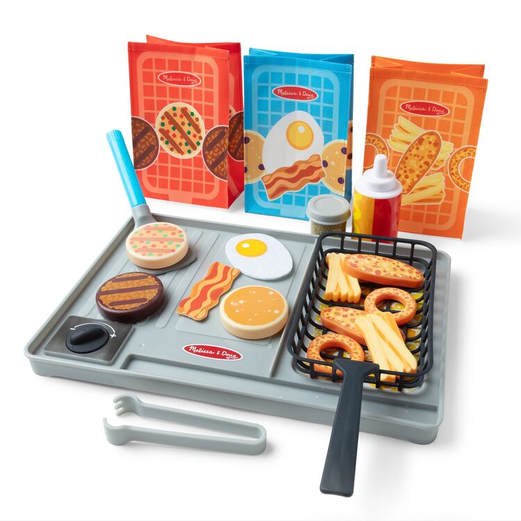 Product Melissa & Doug Pretend Play: Non-Wood  Flip & Fry Grill Set (6074893) image