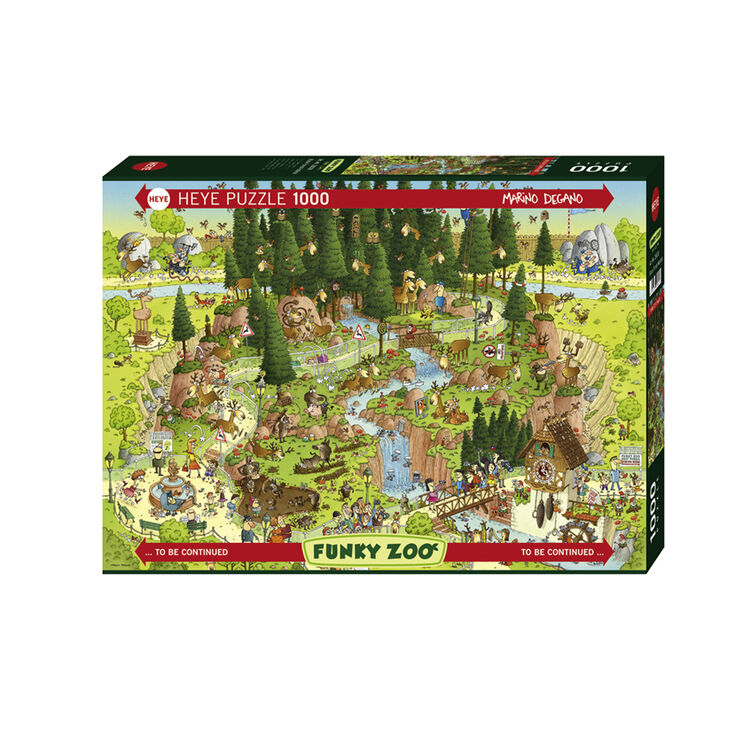 Product Puzzle 29638 St Funky Zoo Black Forest Habitat 1000 Pieces image