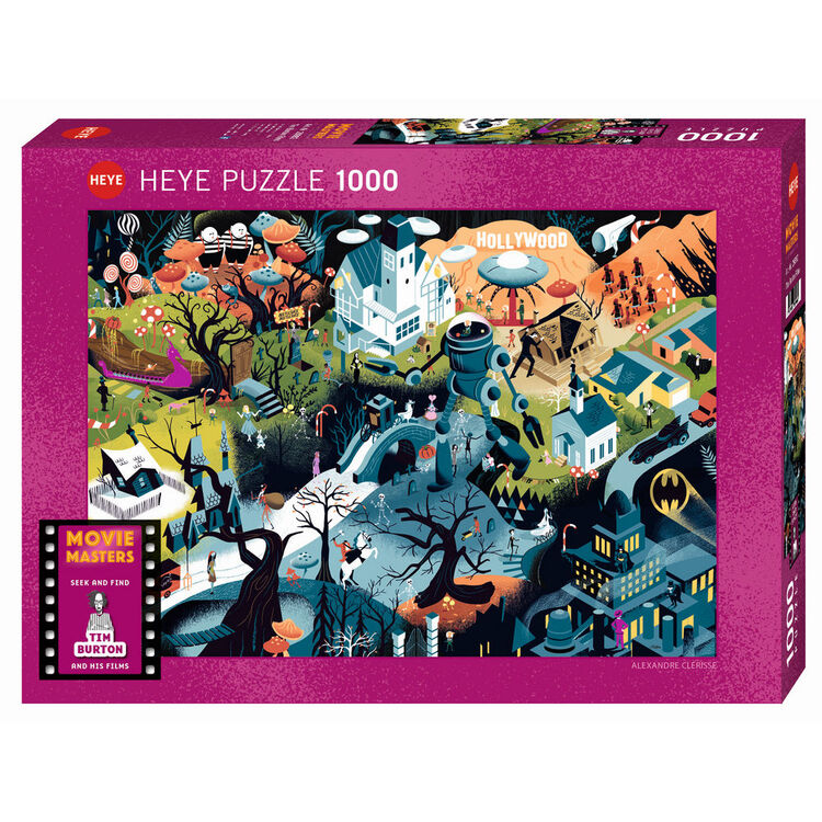 Product Puzzle 29882 St Movie Masters Tim Burton Films 1000 Pieces image