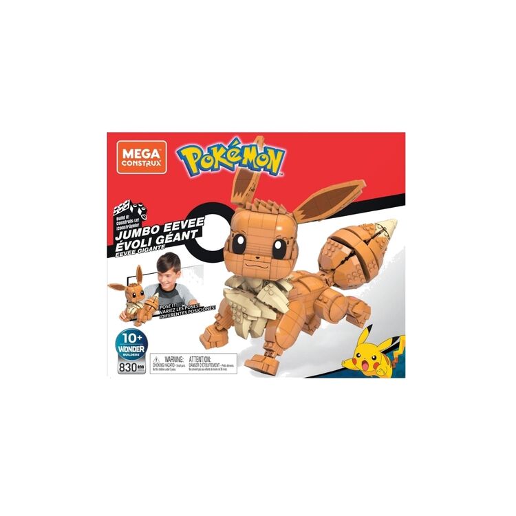 Product Pokemon Mega Construx Wonder Builders Construction Set Jumbo Eevee image
