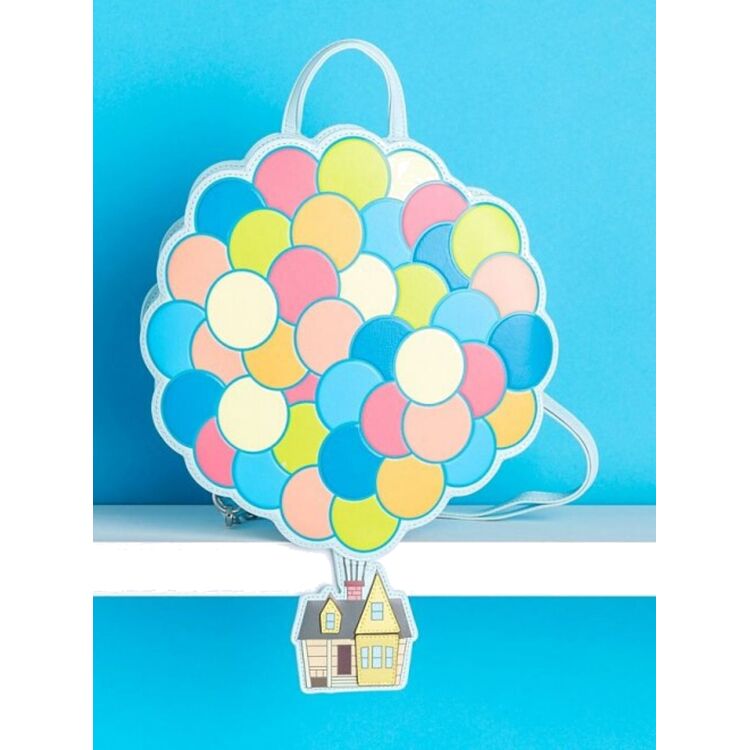 Product Disney Loungefly Up Balloon House Convertible Mini Backpack image