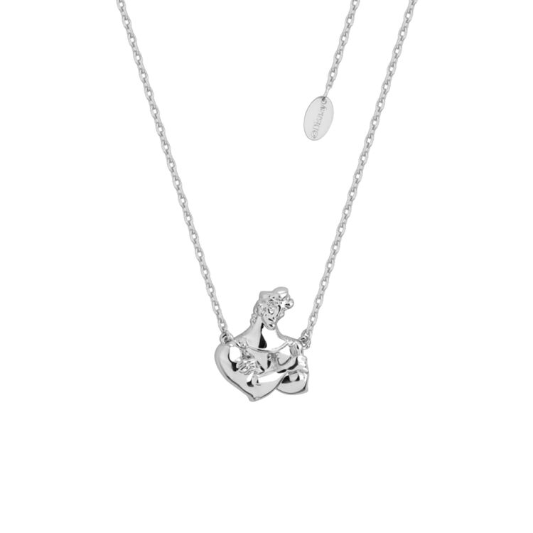 Product Disney Couture White Gold-Plated Hercules Muscle Necklace image