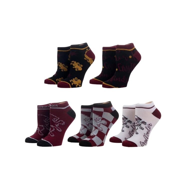 Product Harry Potter Gryffindor Ankle Socks 5 Pair image