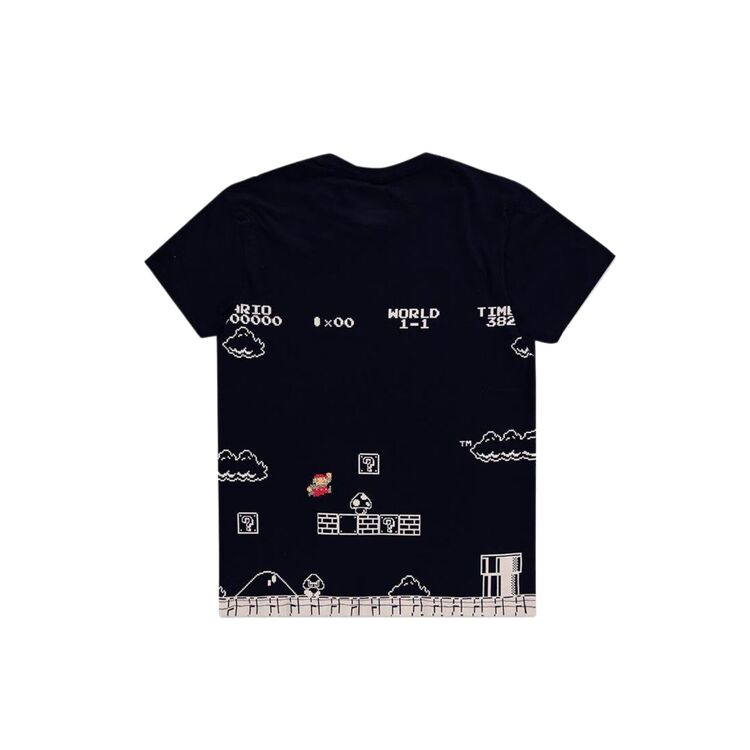 Product Nintendo 8bit Super Mario Black T-shirt image