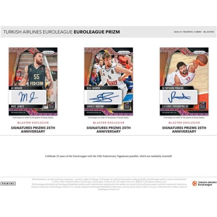 Product Panini Prizm Turkish Airlines Eurolegue Basketball 2024/2025 Blaster Box image