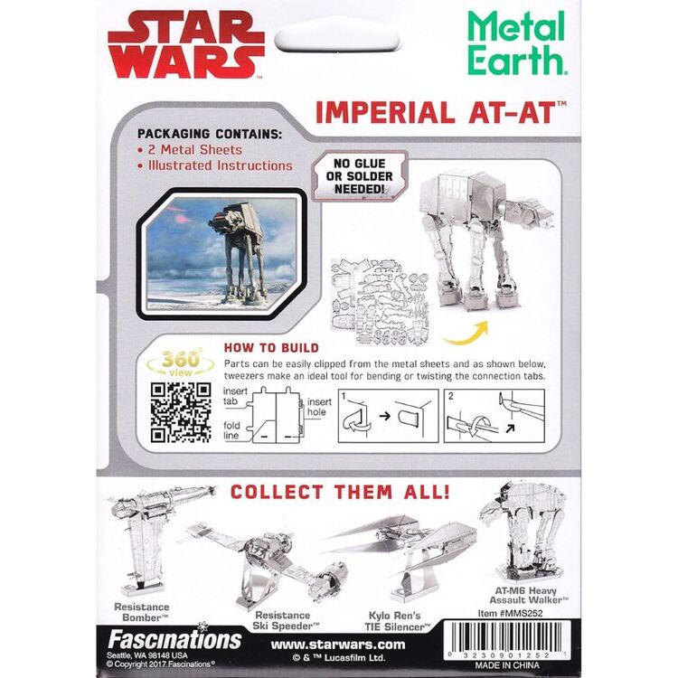 Product Star Wars AT-AT 3D Metal Model image