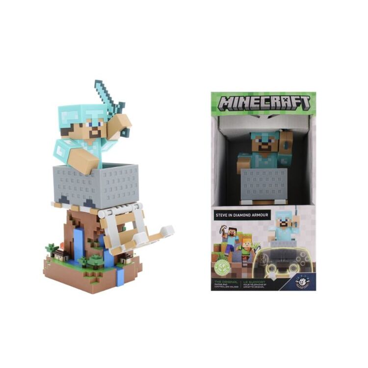 Product Cable Guys Minecraft Steve in DiamondArmour Phone & Controller Holder image