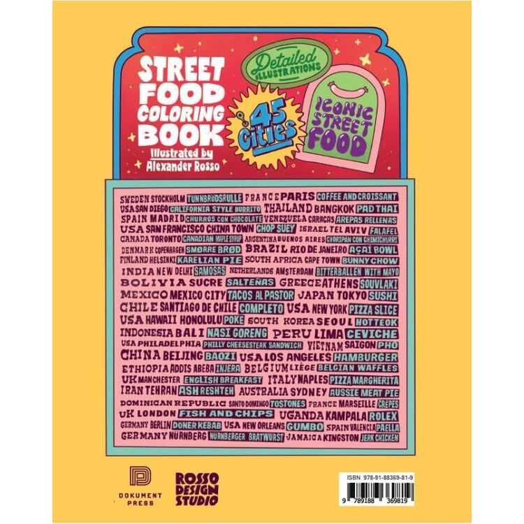 Product Street Food Coloring Book image