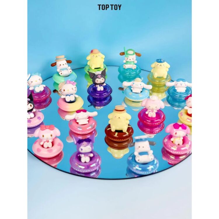 Product Sanrio Characters MINI Swim RingSeries Figures Blind Box 1pc Random Pick image