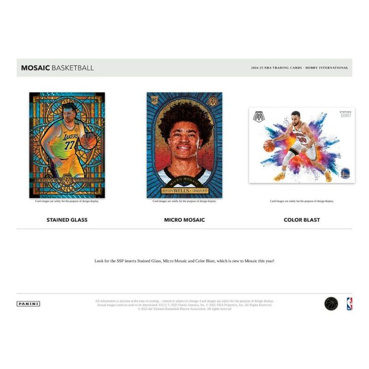Product Panini 2024-2025 Mosaic Basketball Hobby International Box image