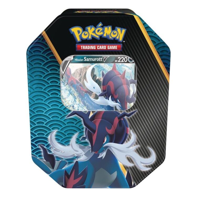 Product PKM Divergent Powers 2022 Summer Hisuian Samurott V Tin image