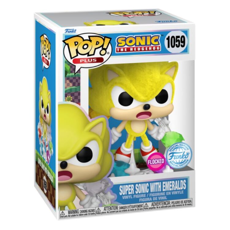 Product Funko POP! Sonic the Hedgehog - Super Sonic with Emeralds (Flocked) (Special Edition) image