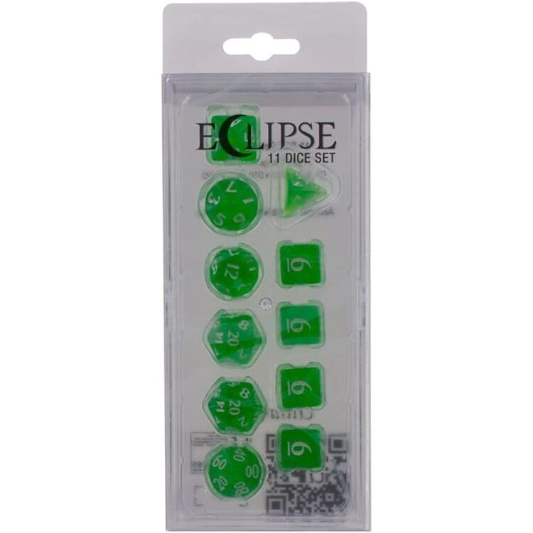 Product Ζάρια Eclipse 11-Dice Set: Lime Green image
