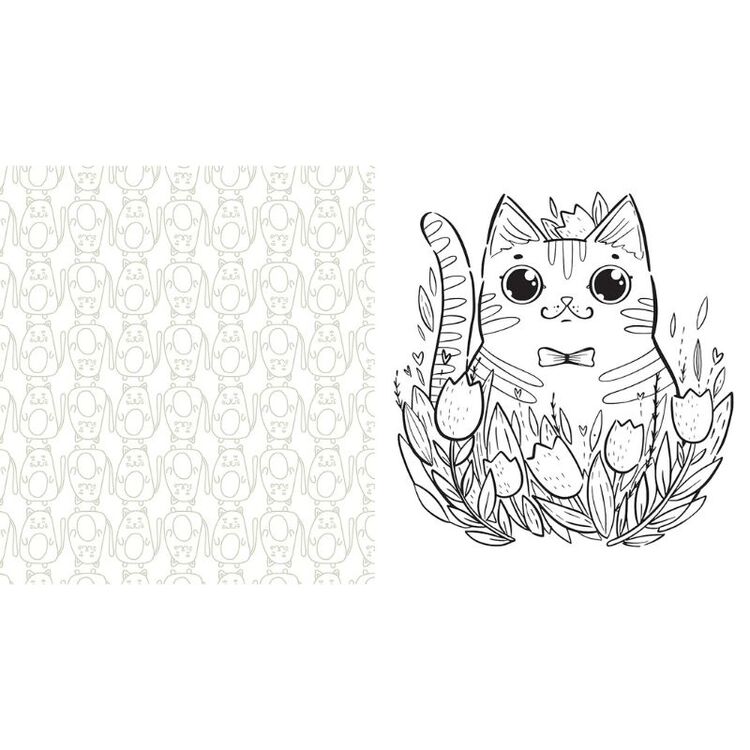 Product Cute Kawaii Coloring Kit: Coloring Book image