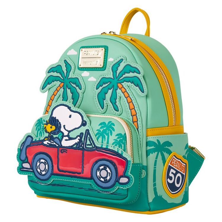 Product Loungefly Peanuts Snoopy Road Trip Mini Backpack image