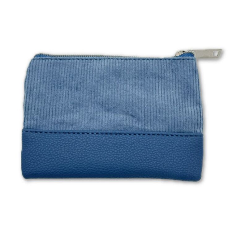 Product Πορτοφόλι Disney Stitch and Angel Corduroy Blue Wallet Pouch image