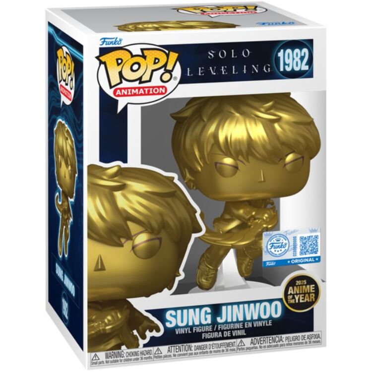 Product Funko Pop! Solo Leveling - Sung Jinwoo Gold (2025 Anime of the Year) (Special Edition) image