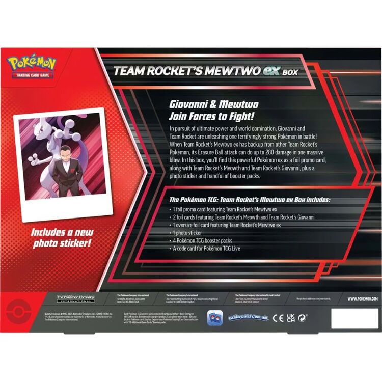 Product Pokemon TCG Team Rocket's Mewtwo ex Box image