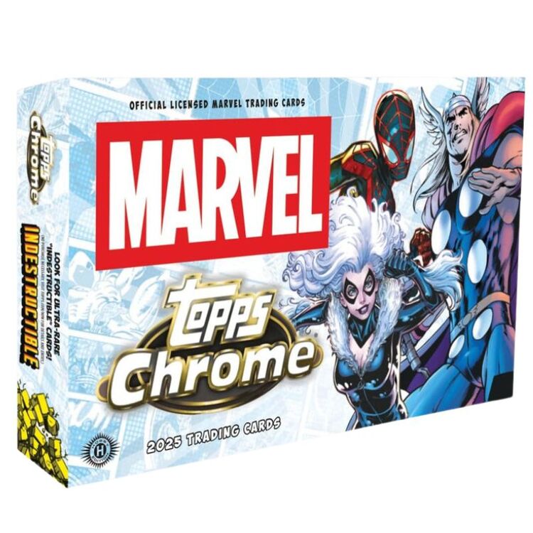 Product Topps 2025 Marvel Chrome Hobby Box image