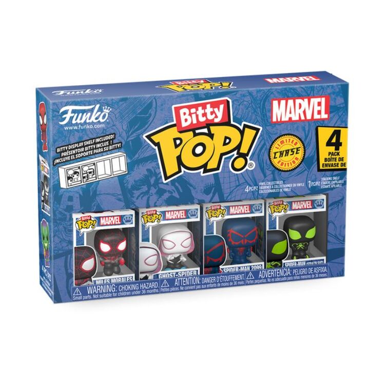Product Φιγούρες Funko Bitty Pop! 4-Pack Marvel Spider-Man Miles Morales, Ghost-Spider, Spider-Man 2099 image