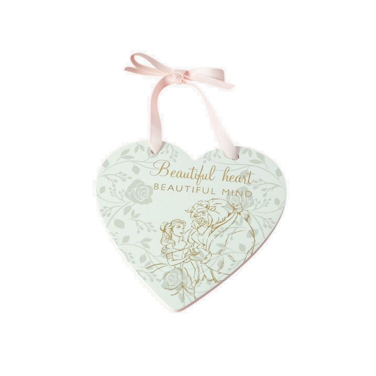 Product Disney Hanging Heart Plaque Beauty and the Beast image