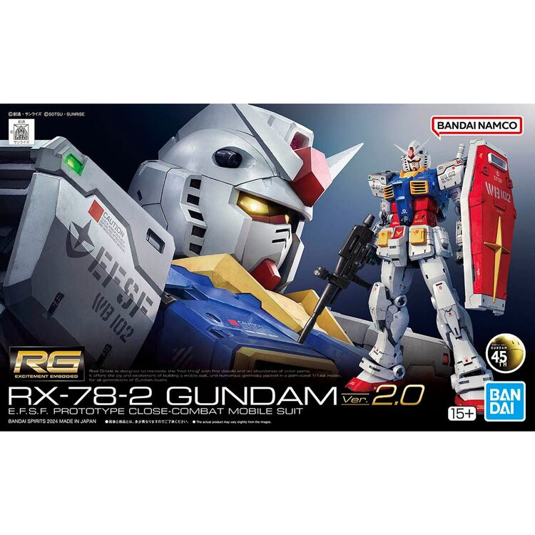 Product RG 1/144 RX-78-2 Gundam Ver. 2.0  Model Kit image
