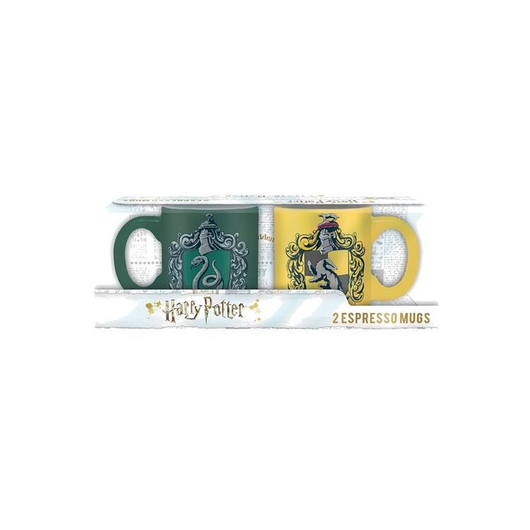 Product Κούπες Καφέ Harry Potter Slytherin and Hufflepuff Espresso Mugs image