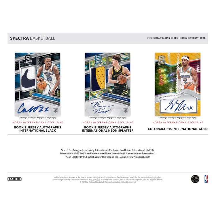 Product Panini 2023-24 Spectra Baketball Hobby International Box image