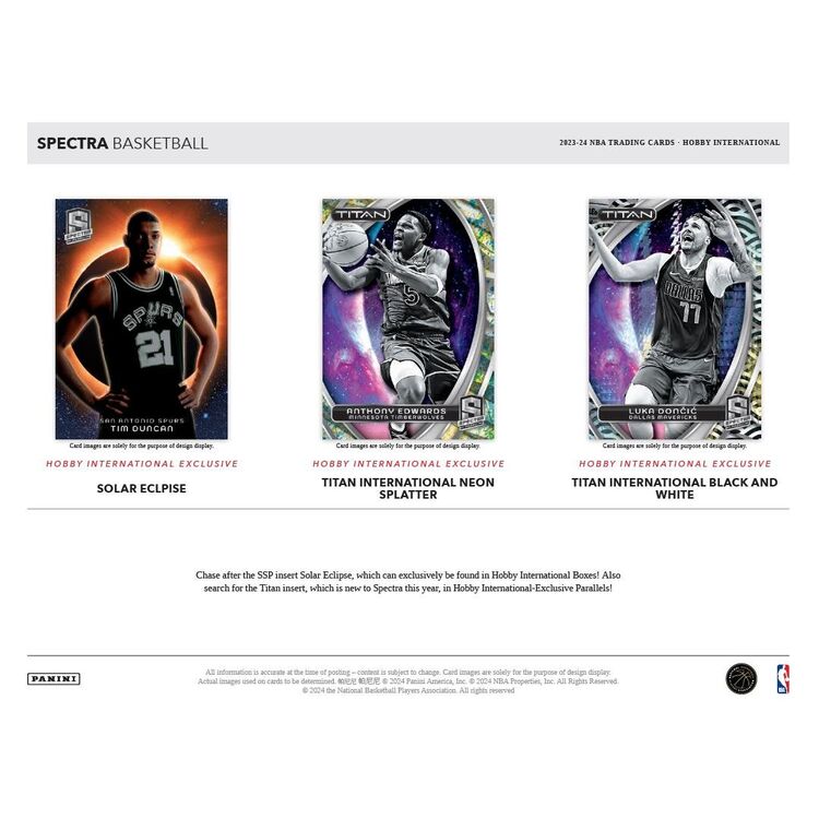 Product Panini 2023-24 Spectra Baketball Hobby International Box image