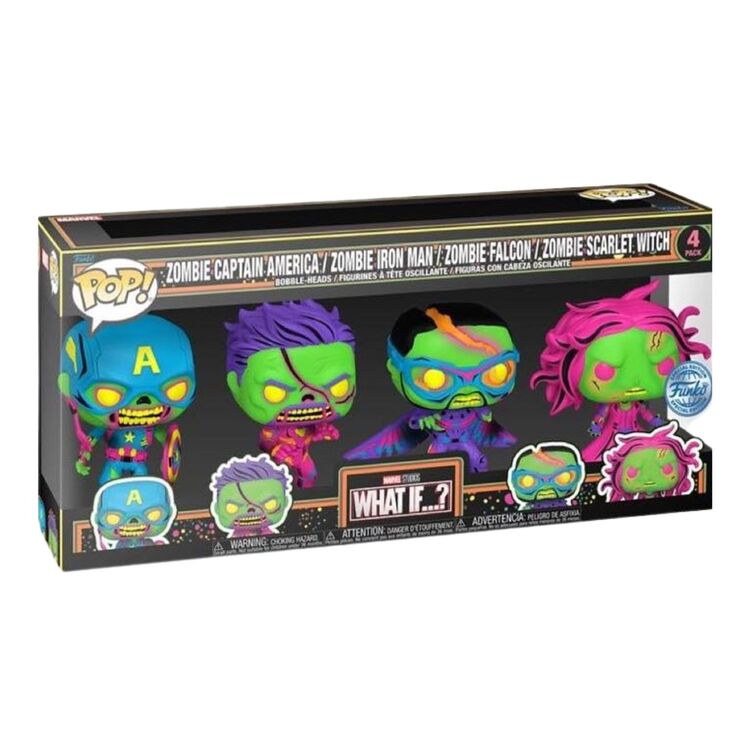 Product Φιγούρες Funko Pop! Marvel What If 4-Pack Blacklight (Special Edition) image