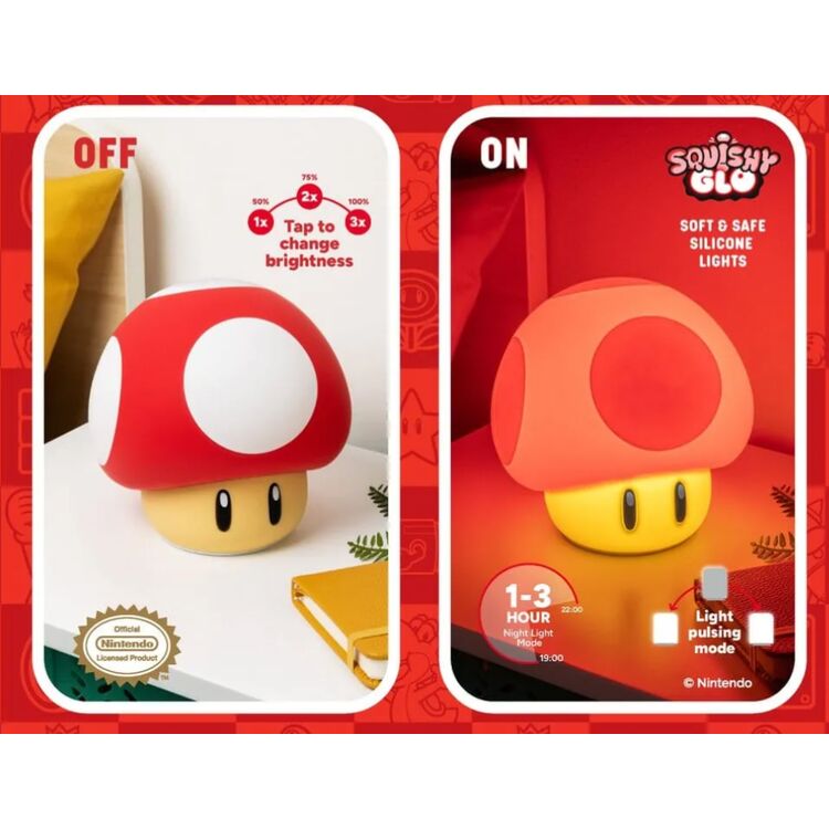 Product Φωτιστικό Super Mario  Mushroom SquishyGlo image