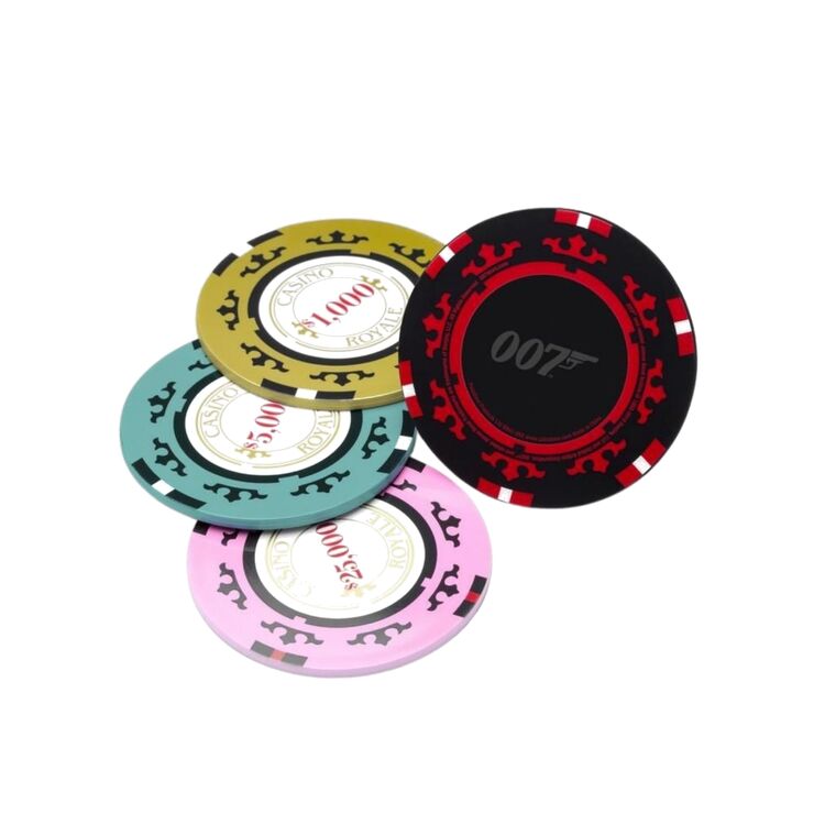 Product Casino Royale Poker Chip Coasters image