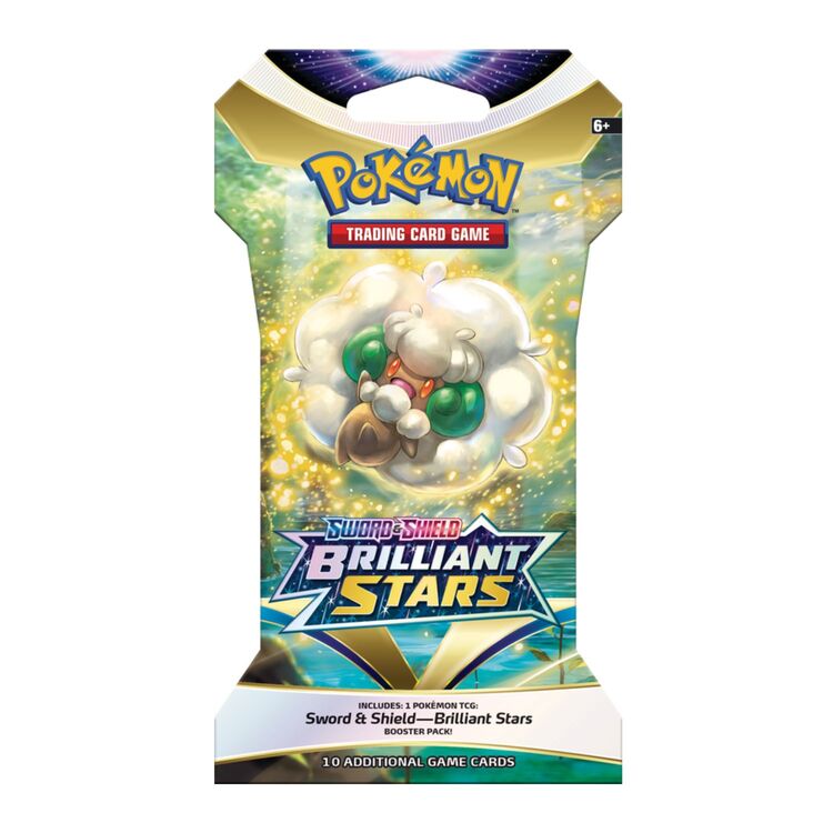 Product Pokemon TCG Sword & Shield 9 Brilliant Stars Sleeved Booster image