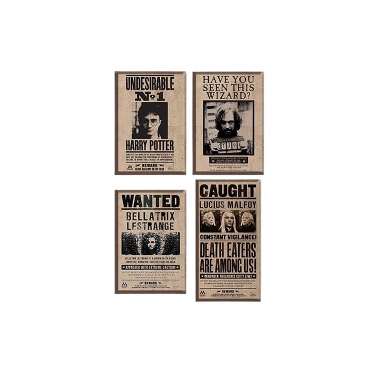 Product Harry Potter Wanted Set Of 4 Magnets image