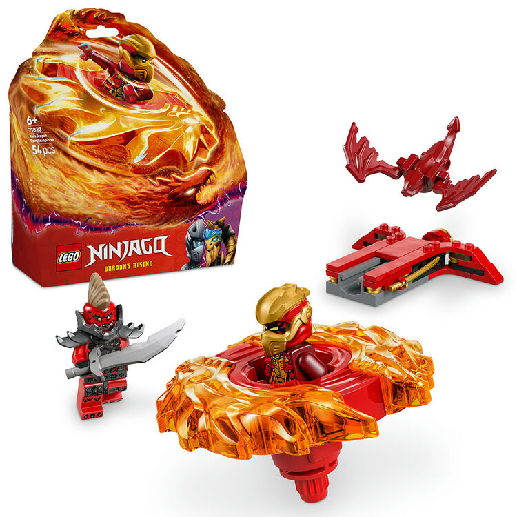 Product LEGO® NINJAGO®: Σβούρα Σπιντζίτσου Δράκος του Κάι (71823) Μαζί με Πασχαλινή Λαμπάδα image