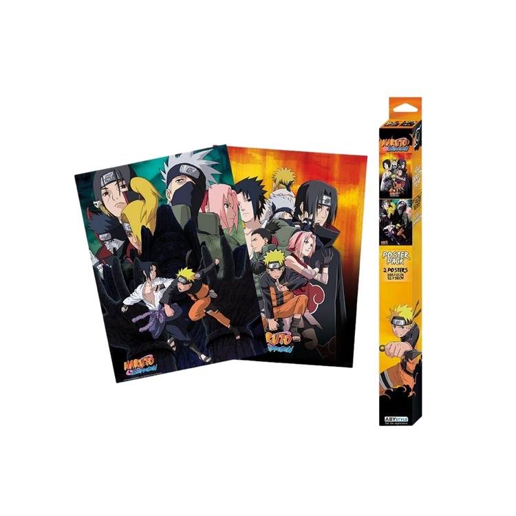 Product Naruto Set Of 2 Chibi Posters Ninjas image
