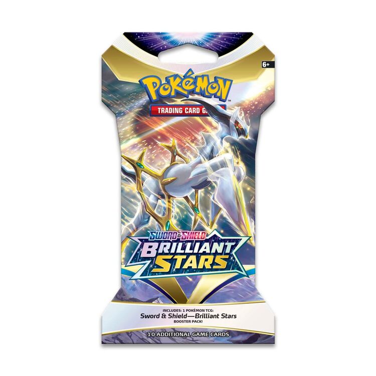 Product Pokemon TCG Sword & Shield 9 Brilliant Stars Sleeved Booster image