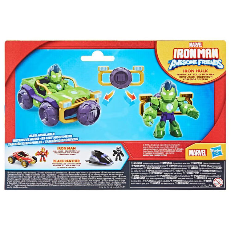 Product Hasbro Marvel: Iron Man And His Awesome Friends - Iron Hulk Iron Racer Vehicle (G1472) image