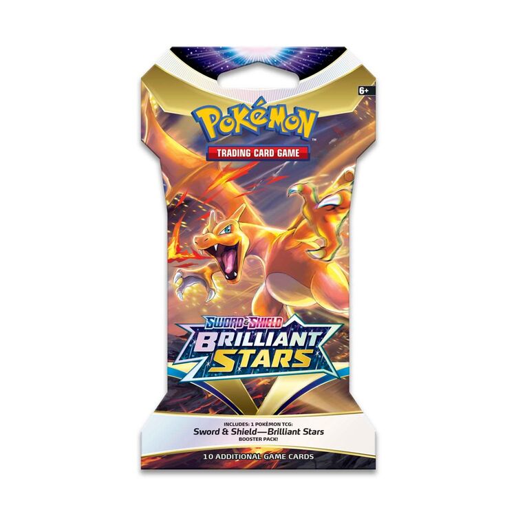 Product Pokemon TCG Sword & Shield 9 Brilliant Stars Sleeved Booster image
