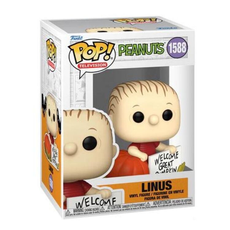 Product Funko Pop! Peanuts - Linus with Pumpkin  (It's the Great Pumpkin, Charlie Brown) image