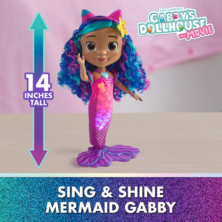 Product Κούκλα Spin Master Gabby's Dollhouse Movie: Sing & Shine Mermaid 'Gabby' (6074338) image