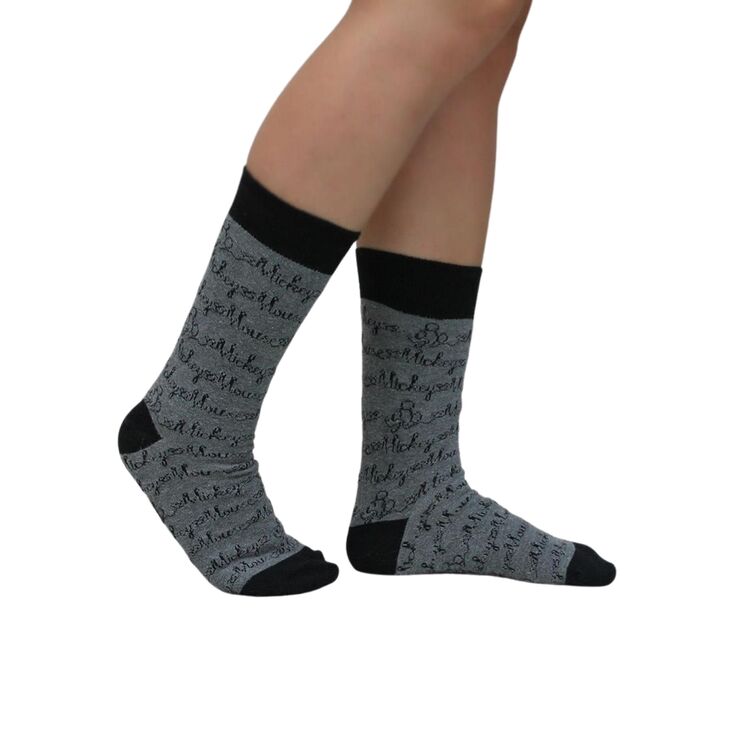 Product Disney Mickey Mouse Hand Writting Socks image